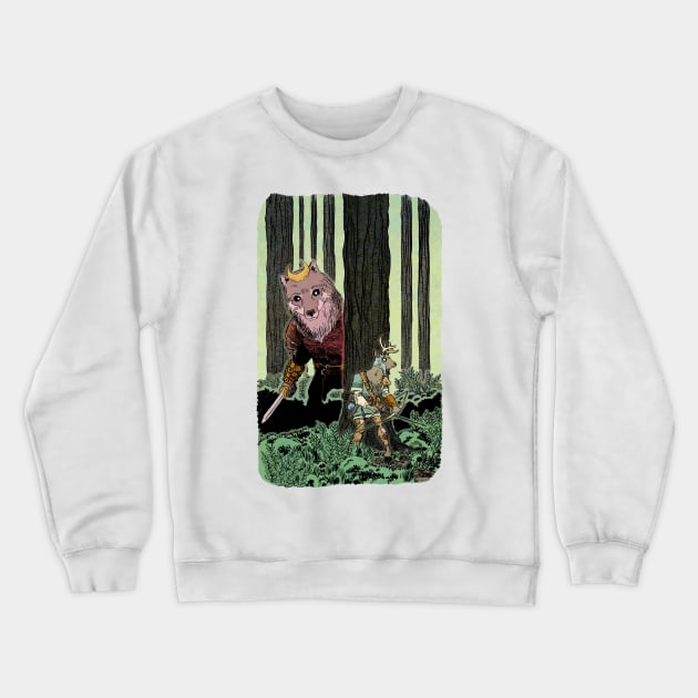 Hunter/Hunted Crewneck Sweatshirt by jesse.lonergan